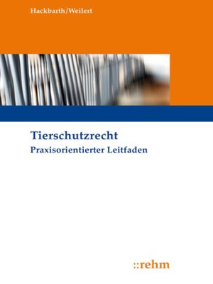 cover image of Tierschutzrecht
